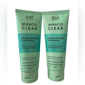 Rael Beauty Miracle Clear Exfoliating Cleansers